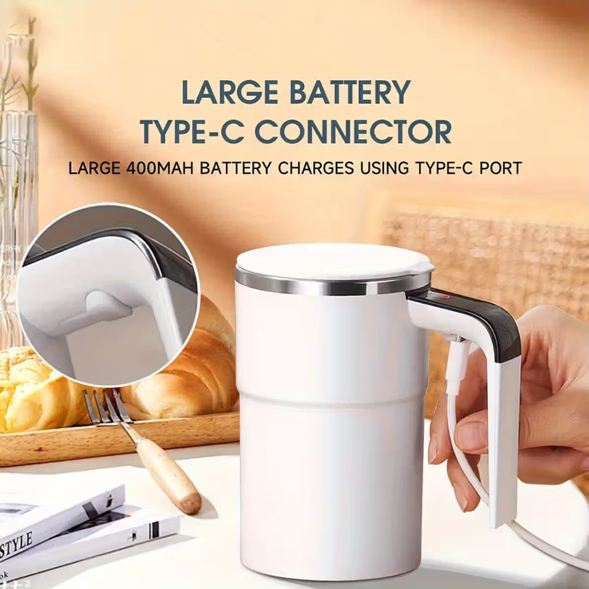 Automatic Magnetic Stirring Mug